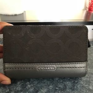 NWOT Gray Coach Wallet